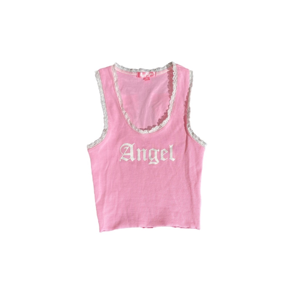Angel cropped tank top